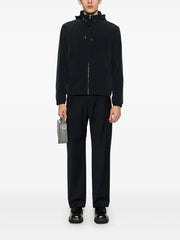 zip-up hooded jacket