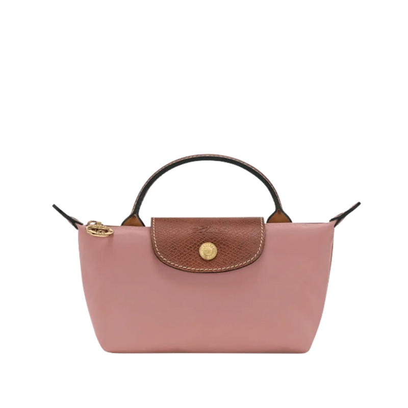 Longchamp Le Pliage Original Pouch with handle Pink Tea - Recycled canvas