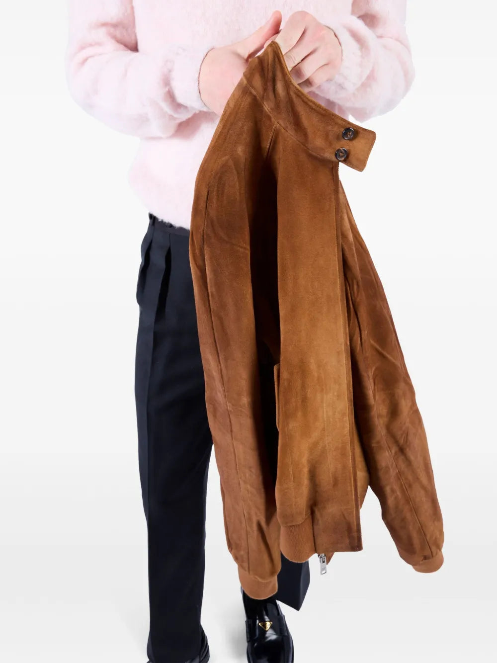 suede bomber jacket