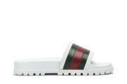 Gucci Web Slide Sandal White