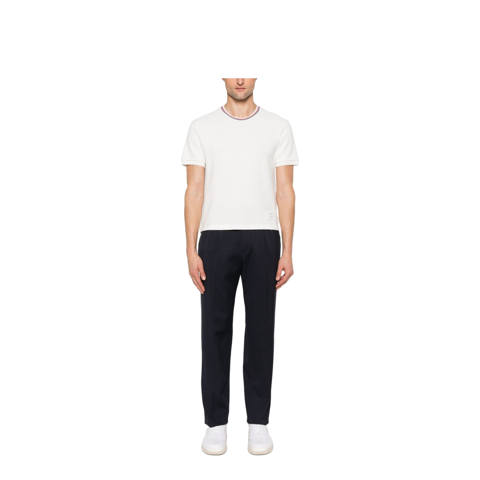 Cotton Waffle Rib Cuff T-Shirt
