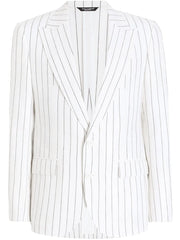 pinstriped blazer