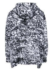 zip-up hooded jacket