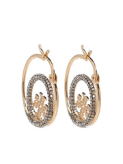 logo-plaque earrings