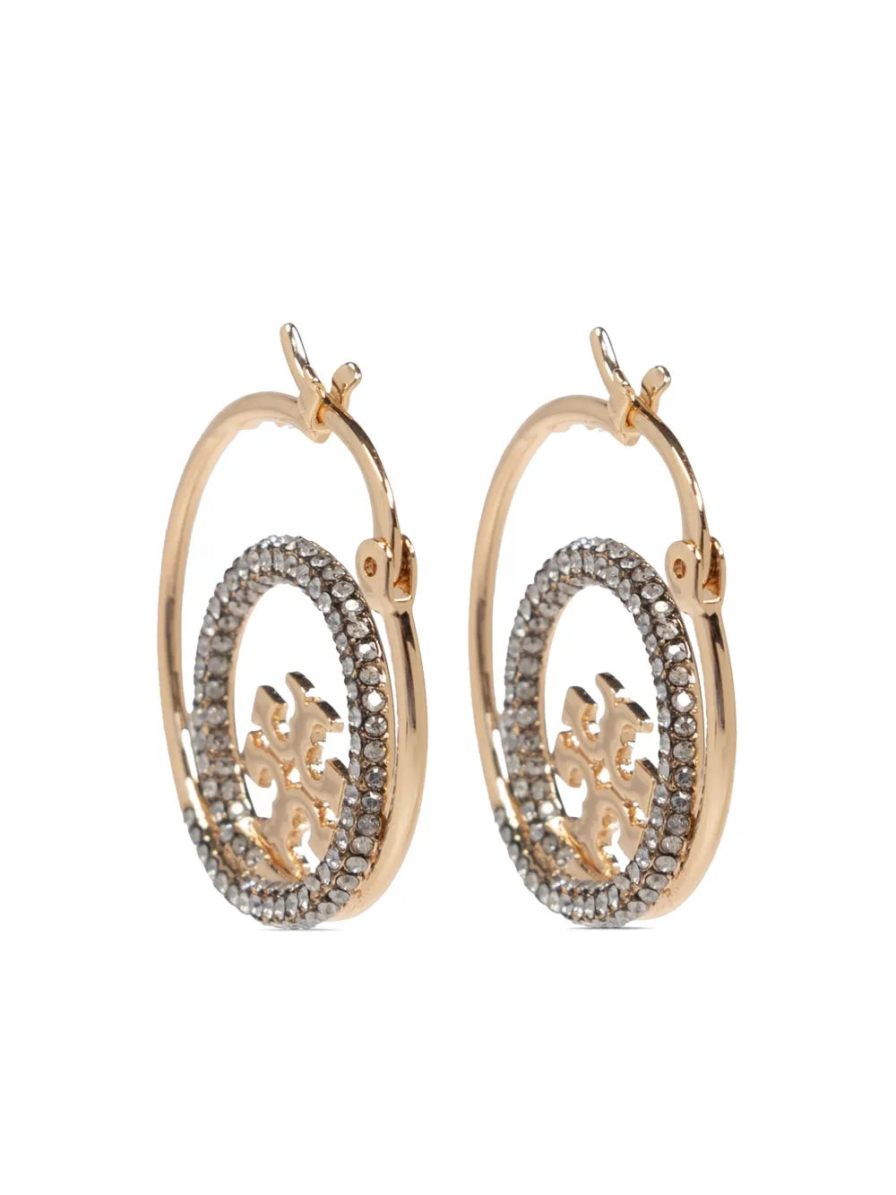 logo-plaque earrings