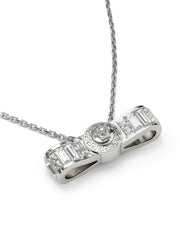 Gianni Ribbon crystal pendant necklace