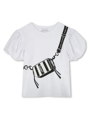 puff sleeves cotton T-Shirt