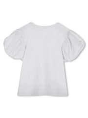 puff sleeves cotton T-Shirt