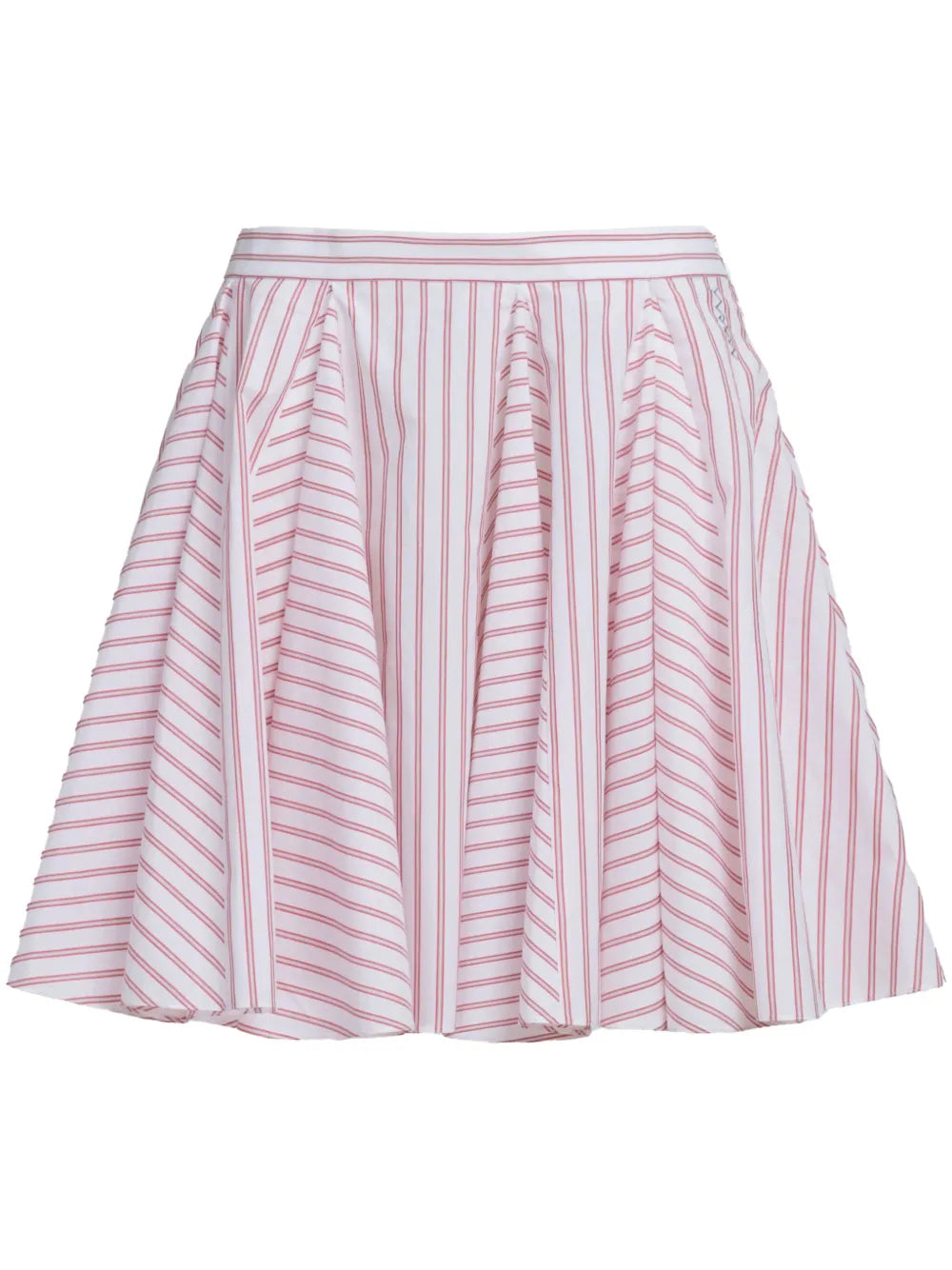 striped mini skirt