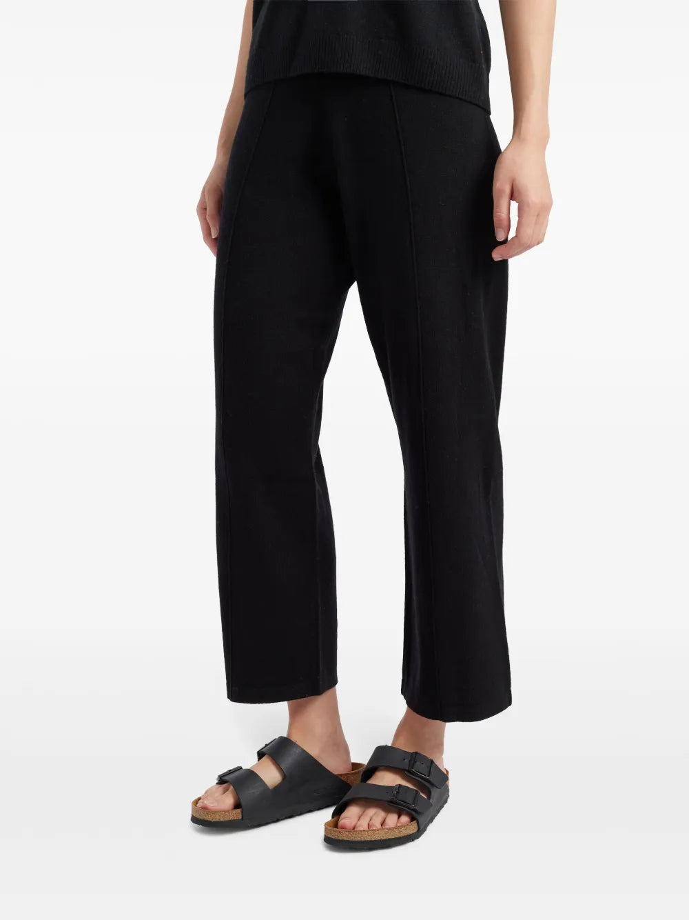 wide-leg cropped trousers