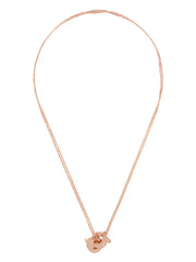 Double Gancini pendant necklace