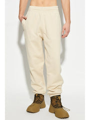 Check Label cotton track pants