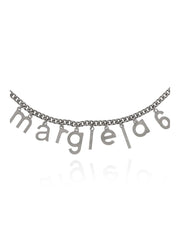 logo-lettering necklace