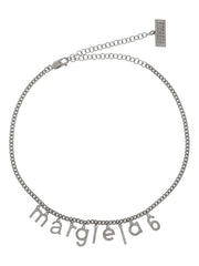 logo-lettering necklace