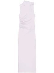 draped maxi dress