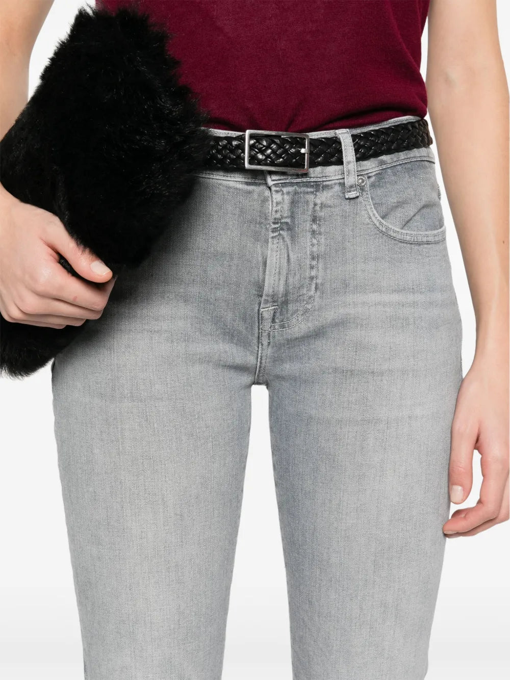 mid-rise skinny jeans