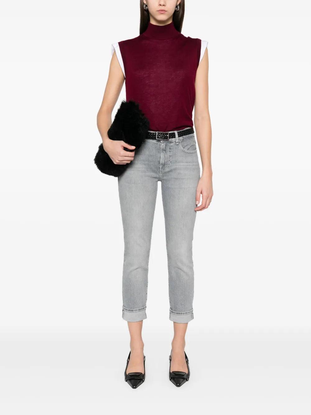 mid-rise skinny jeans