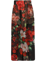 Floral Print Midi Skirt