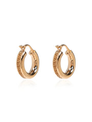 Greca hoop earrings