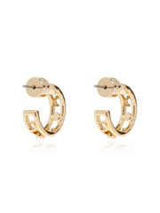 crystal-embellished hoop earrings