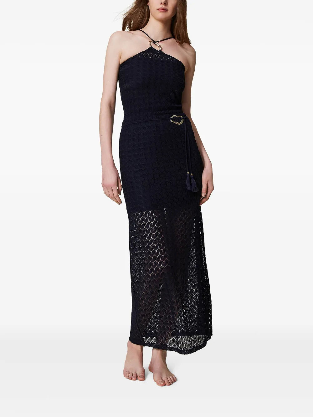 knitted maxi skirt