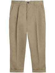 tapered-leg trousers