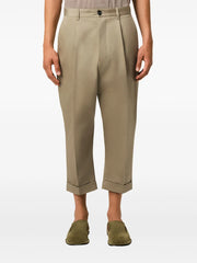 tapered-leg trousers