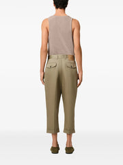 tapered-leg trousers