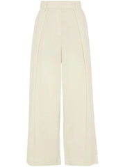 wide-leg cropped trousers