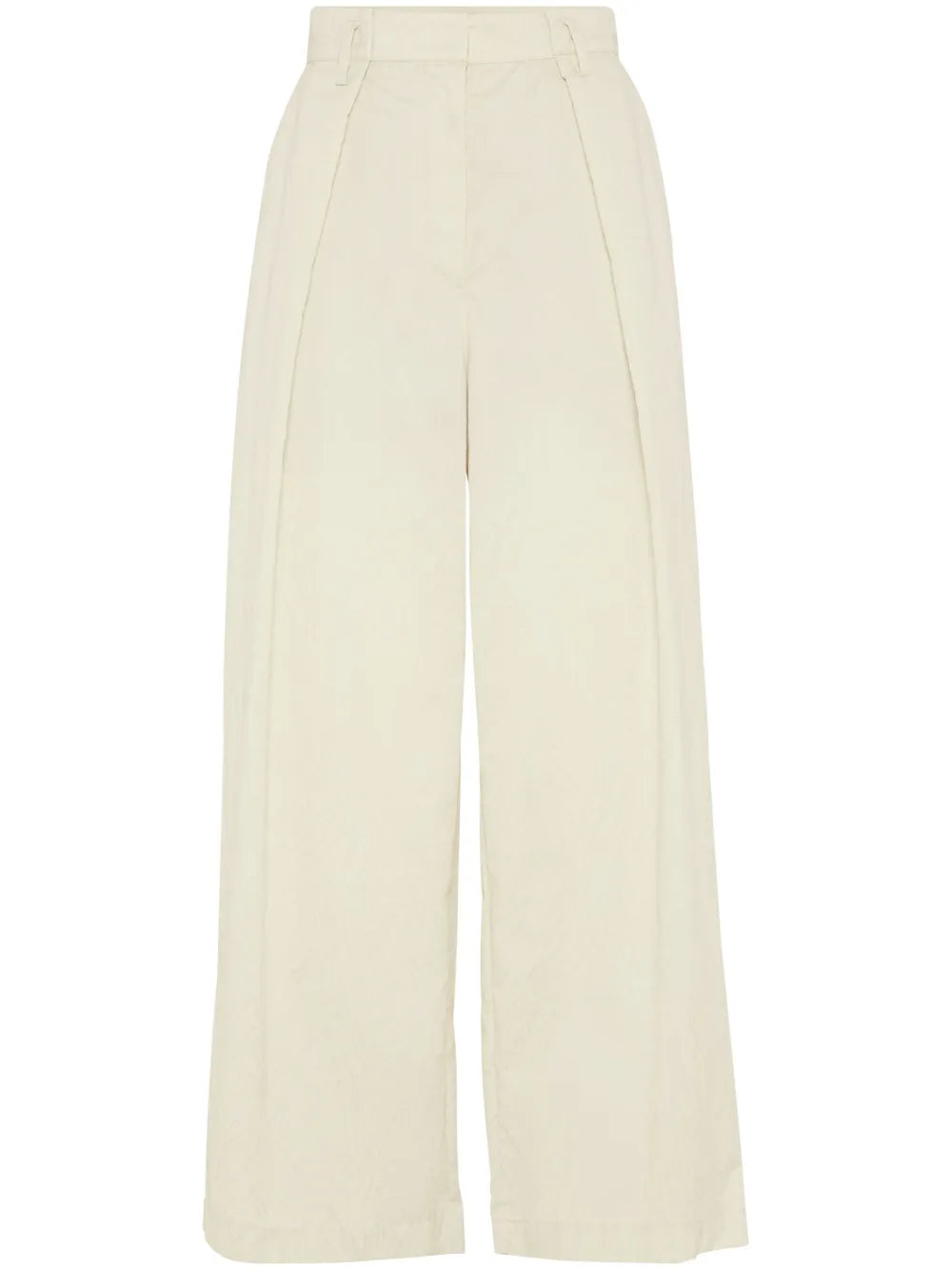 wide-leg cropped trousers