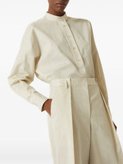 wide-leg cropped trousers