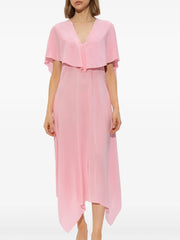 draped midi dress