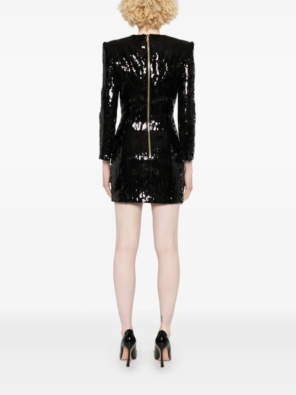 sequinned mini dress
