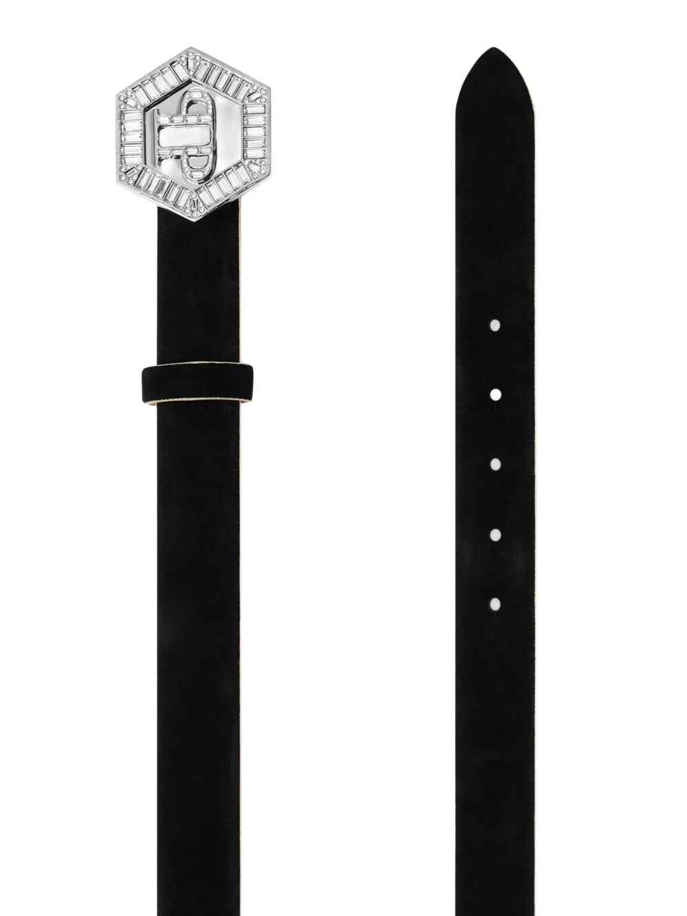 logo-engraved buckle belt