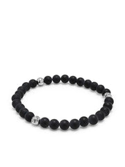 6mm onyx beaded bracelet