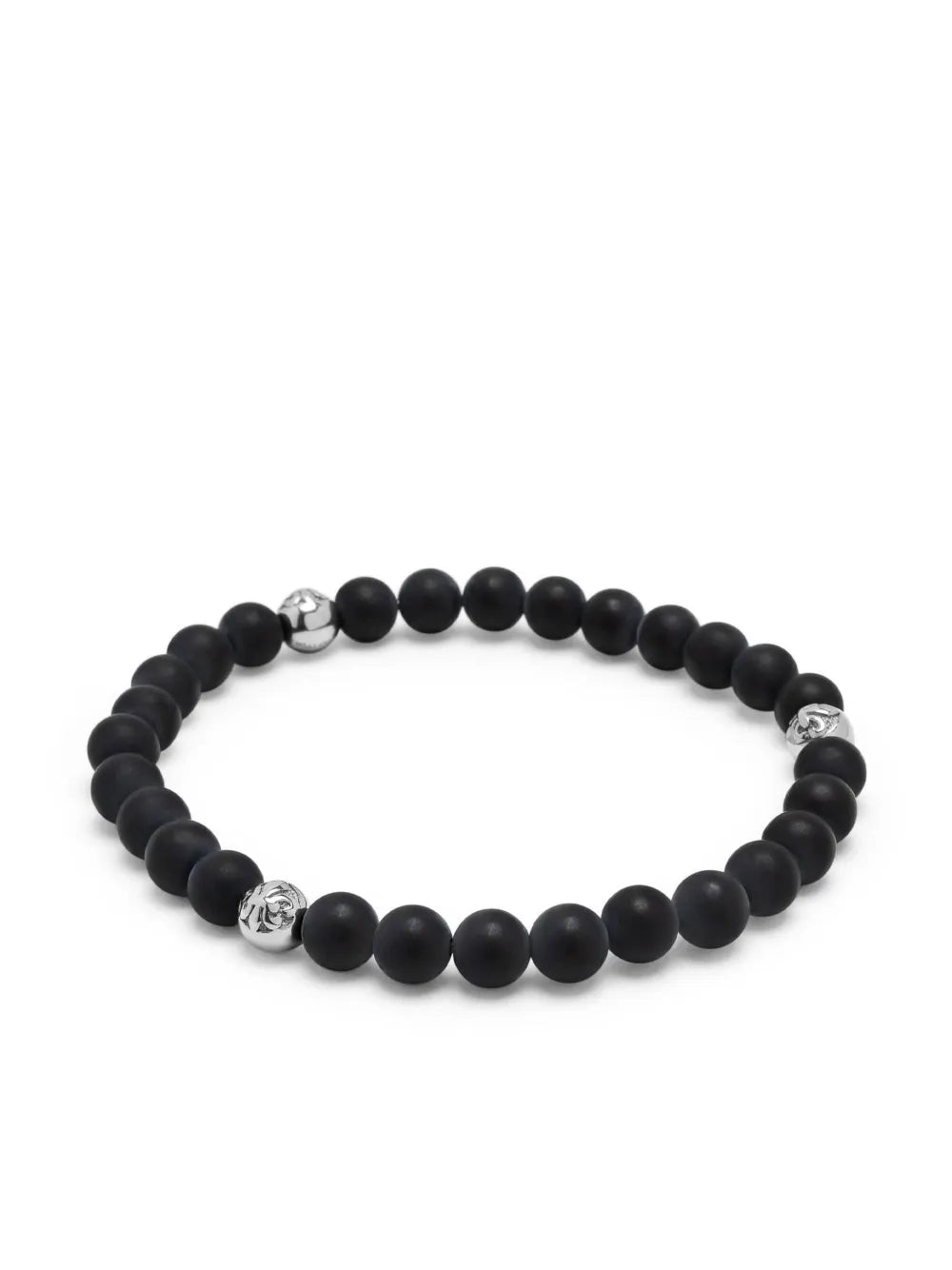 6mm onyx beaded bracelet