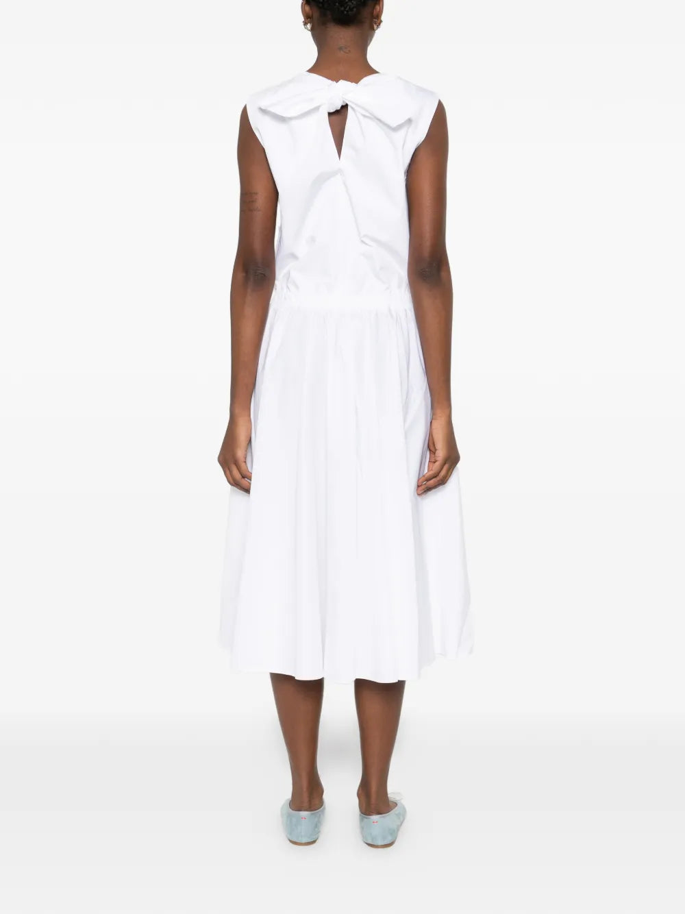 buttoned midi dress