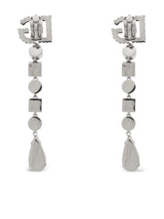 logo-plaque earrings
