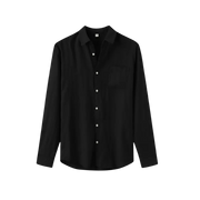 LINEN SHIRT BLACK