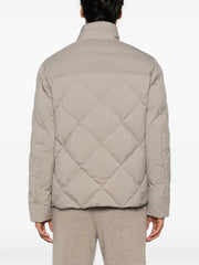 diamond-quilted jacket