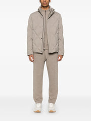 diamond-quilted jacket