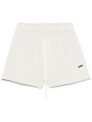 embroidered-logo shorts