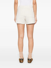 embroidered-logo shorts