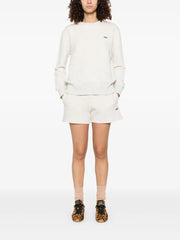 embroidered-logo shorts