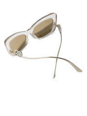 crystal-embellished cat-eye frame sunglasses
