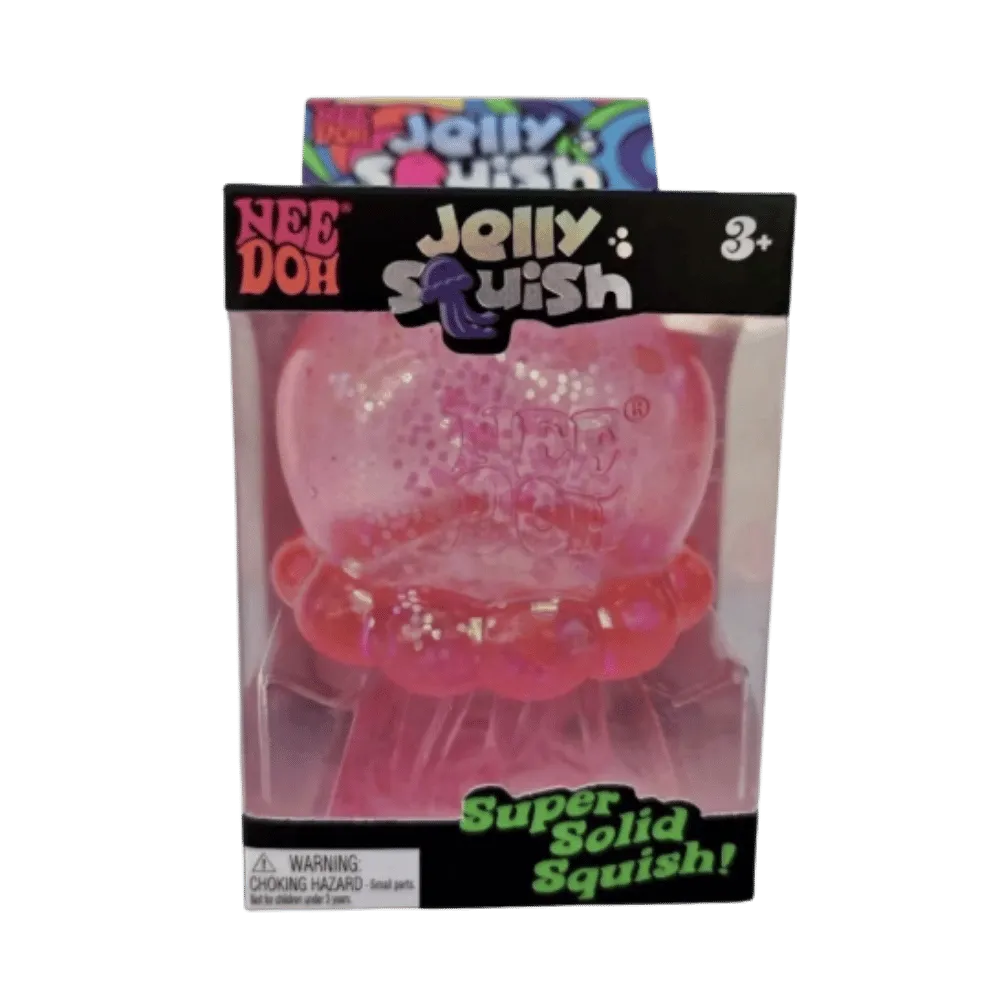 NeeDoh JellySquish Squishy Fidget Toy Pink