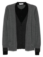 panel detailing cardigan