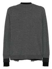 panel detailing cardigan