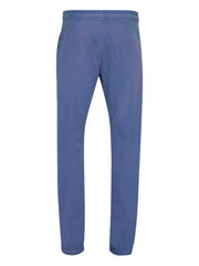 drawstring-cuffed cotton tracksuit bottoms
