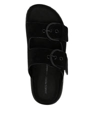 suede buckle slides